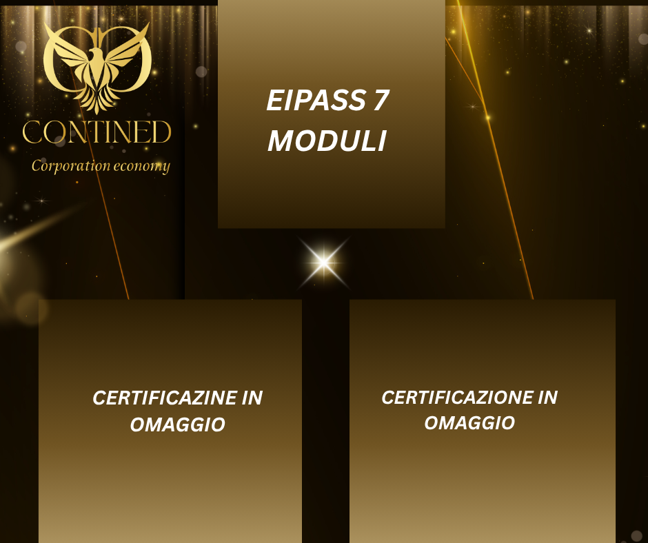 Offerta Pacchetto Corsi Online EIPASS 7 moduli User + 2 Certificazioni Omaggio